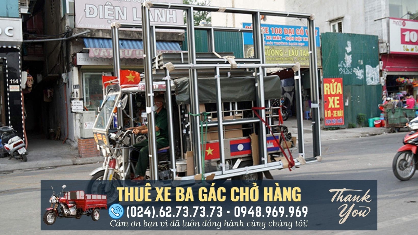 xe ba gác quanh đây